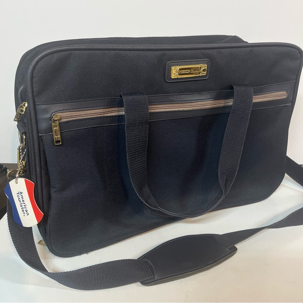 Vintage American Tourister Carry On Shoulder Strap Suitcase Bag 22” X 8” X 13”